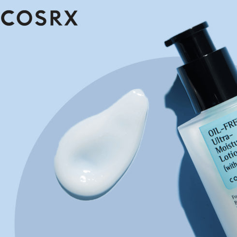 COSRX Oil Free Lotion este potrivită pentru utilizare zilnică, sub SPF sau machiaj. Calmează pielea iritată și combate deshidratarea fără a provoca luciu excesiv. wowskin.ro